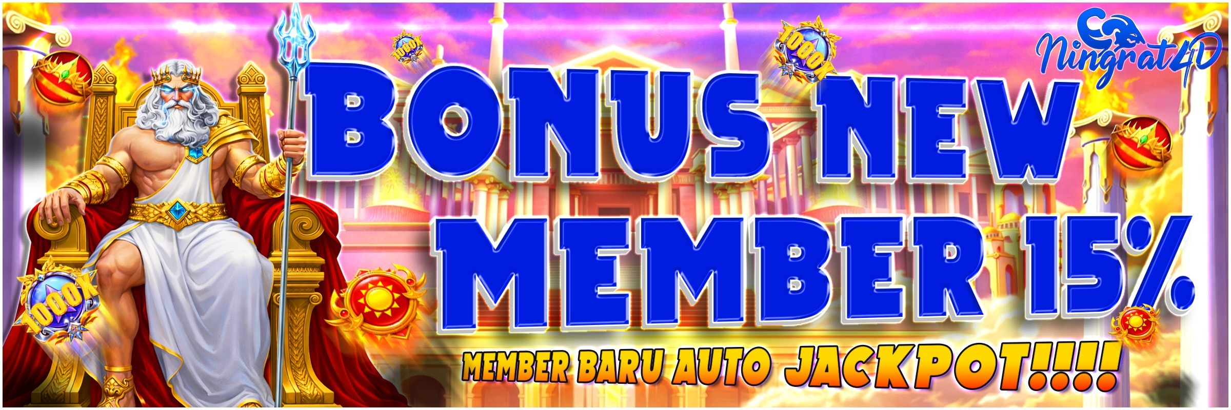 BONUS NEW MEMBER 15% NINGRAT4D